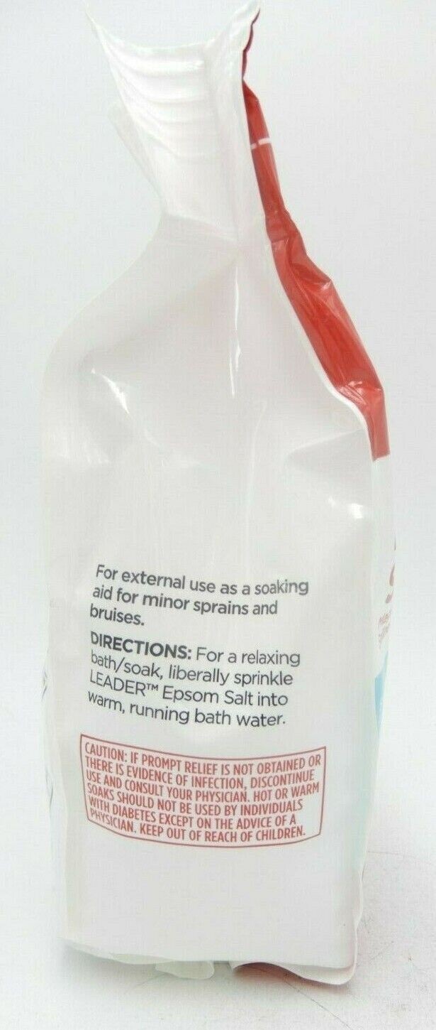 LEADER EPSOM SALT 1LB-2Packs-EXP.01/2025