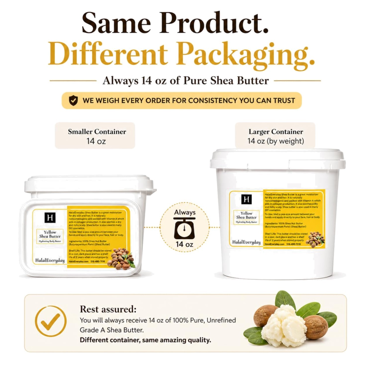 Raw Yellow Shea Butter from Ghana – Deep Hydration Formula