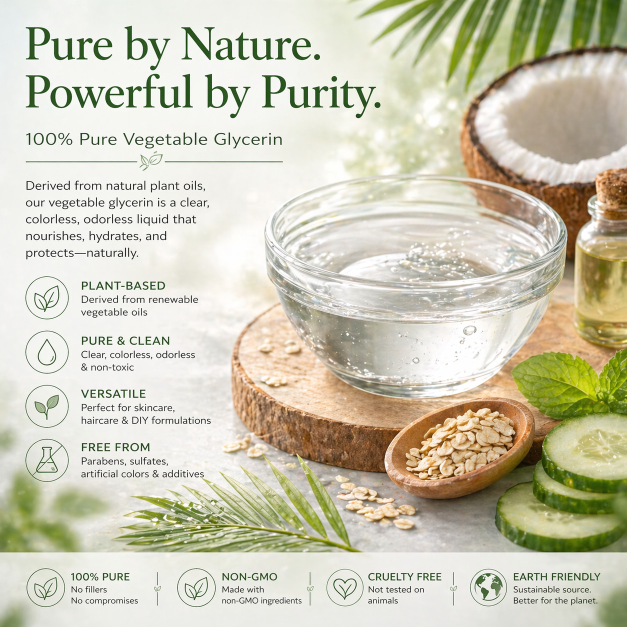 Glycerin Vegetable Oil (100% Pure/Natural) FREE SHIPPING