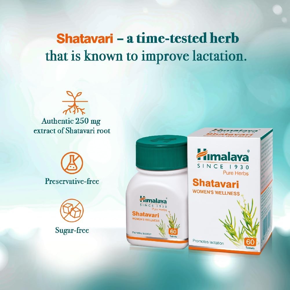 Himalaya Shatavari Tablets 60 Tabs Herbal Women Wellness Buy 2 Get 1 FreeUS Ship