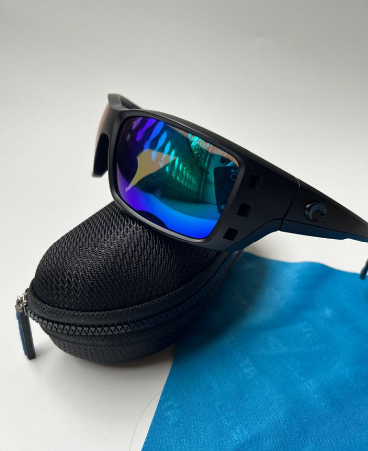 Costa Del Mar Men’s Permit Matte Black /green Polarized Sunglasses 580p