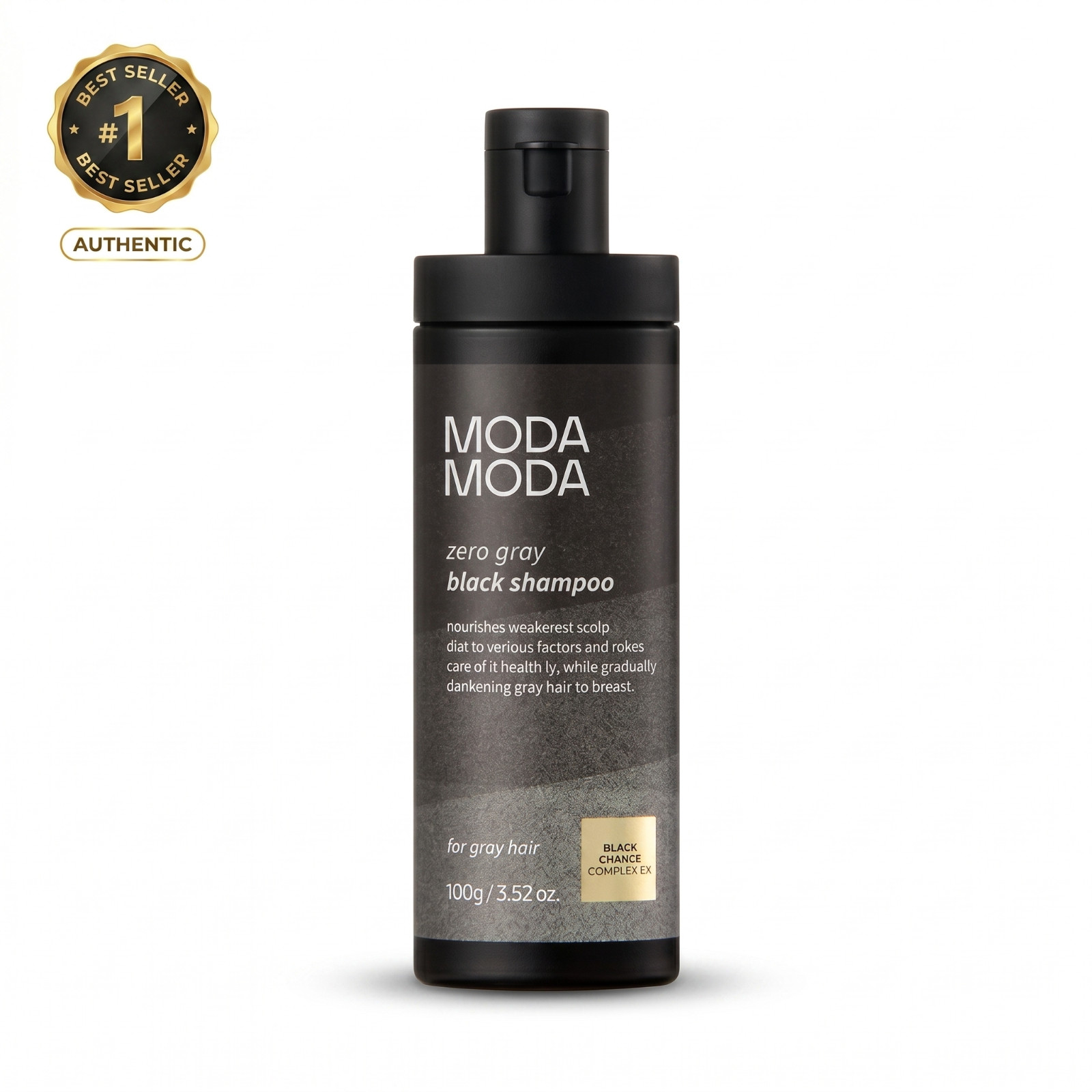 ModaModa Zero Gray Black Shampoo 100g / Natural Darkening Gray Hair / K-Beauty