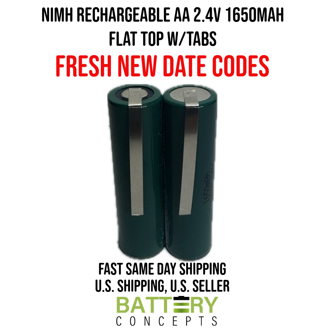 Philips Norelco Rechargeable Battery 2.4V 2500mAh AA NiMH Electric Razor/Shaver
