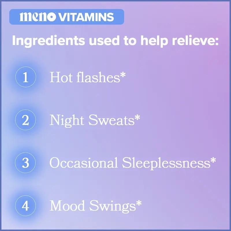 2 PACKS-O Positiv MENO Vitamins for Menopause-Menopause Supplement for Women-60p