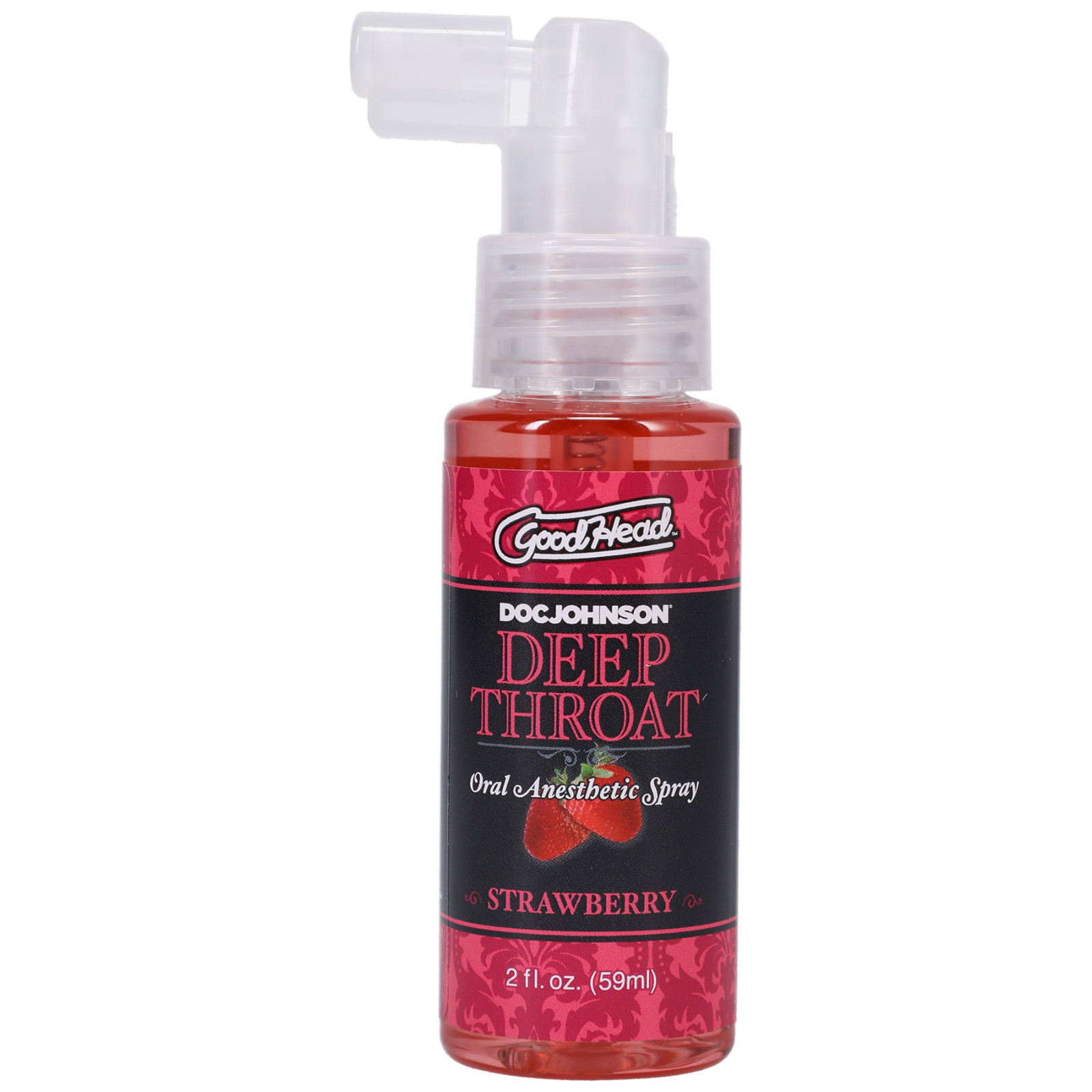 DEEP THROAT SPRAY ORAL SEX GOODHEAD, STRAWBERRY, BEST SELLER ORAL SPRAY. 2 OZ