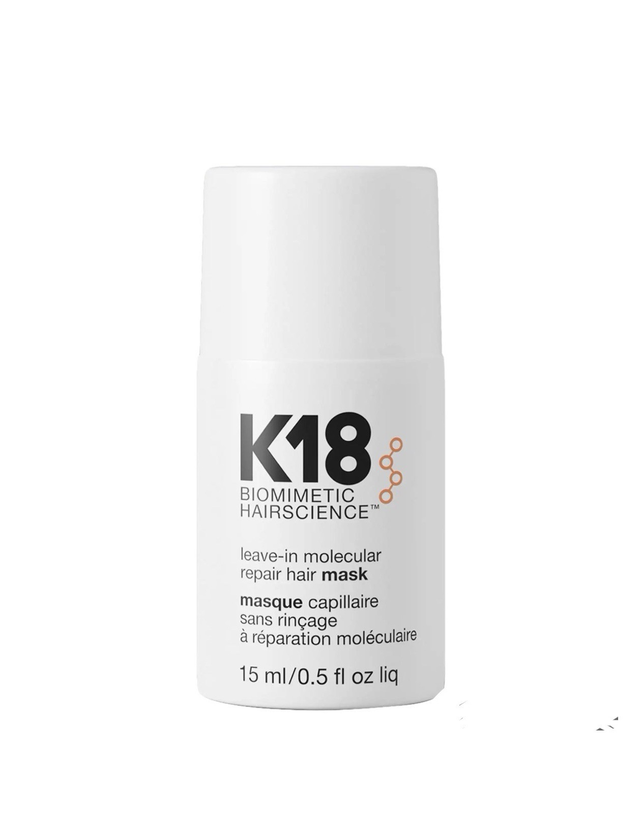 K18 Biomimetic Hairscience Leave-In Molecular Repair Hair Mask 0.5oz/15ml