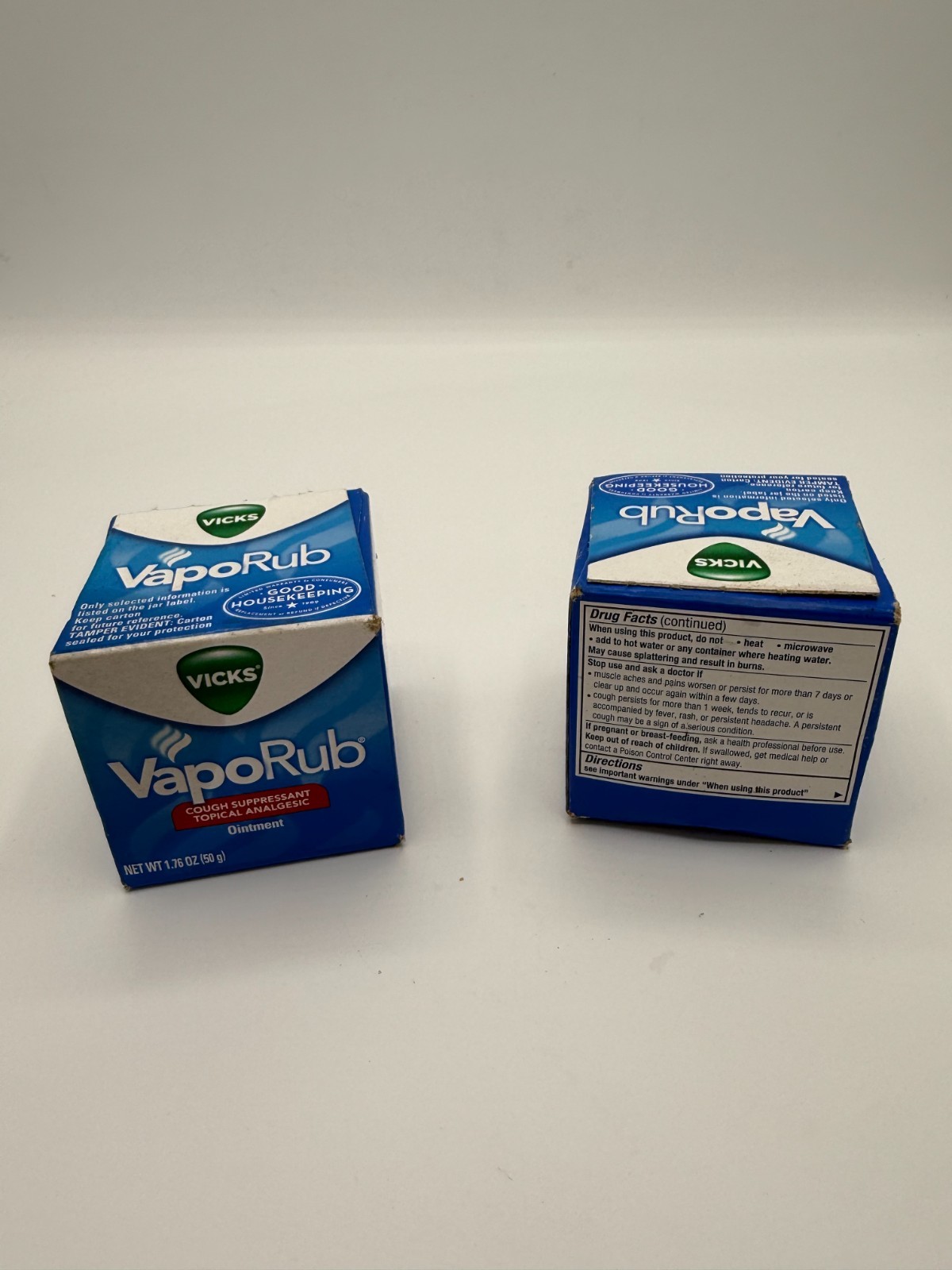Vicks VapoRub 3pk Cough Suppressant Topical Chest Rub Vapors 1.76oz EXP08/2026