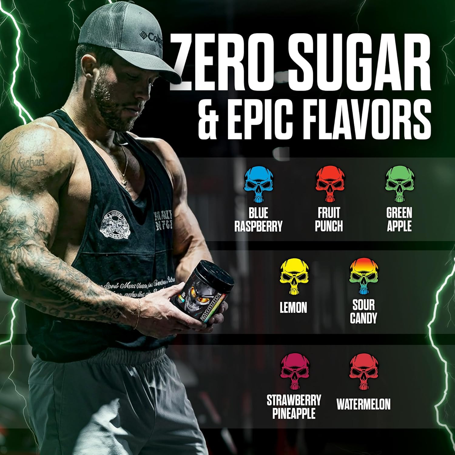 High Stim Pre Workout Powder 350mg Caffeine Energy Focus Pump Performance