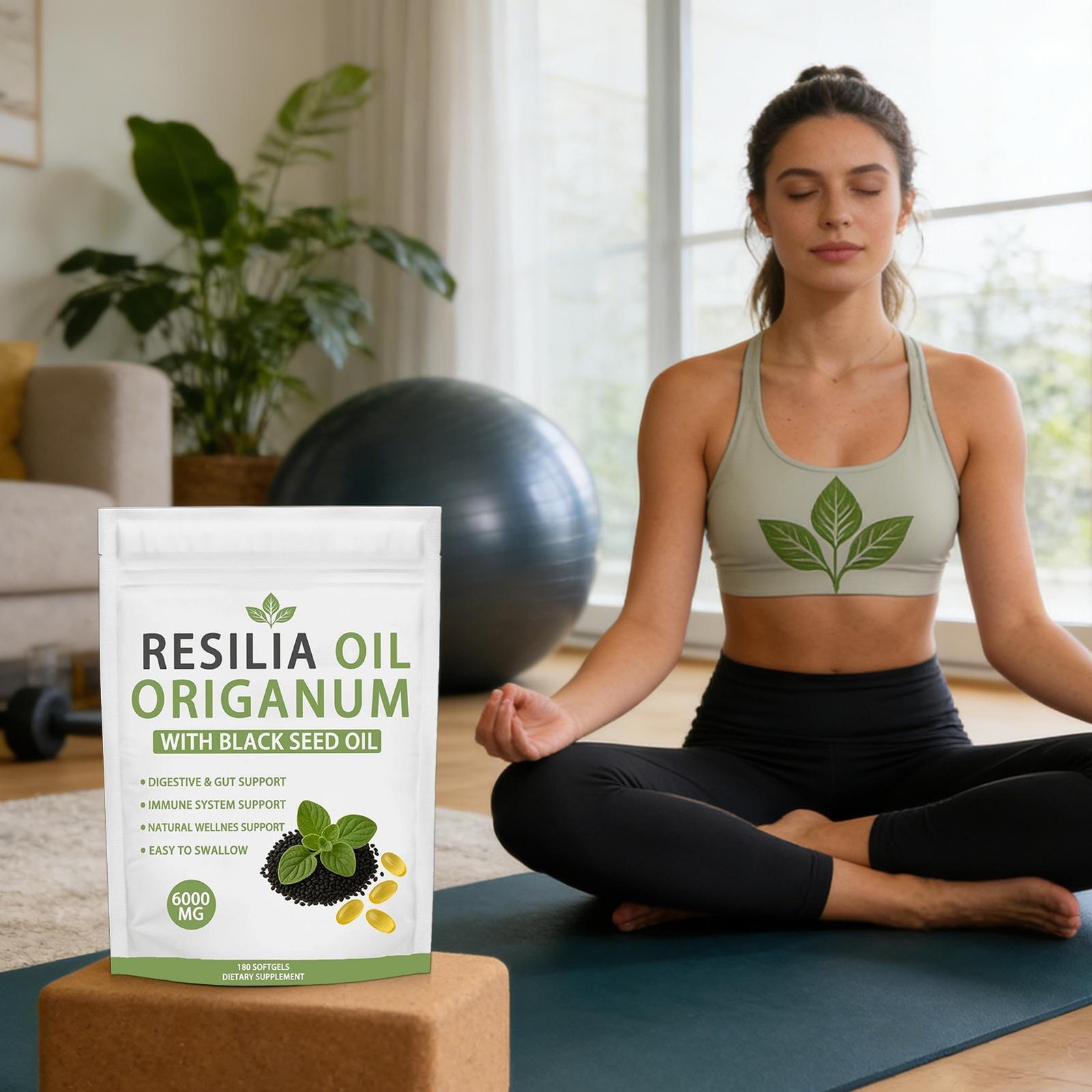 Resilia Oil Of Oregano With Black Seed Oil 6,000MG