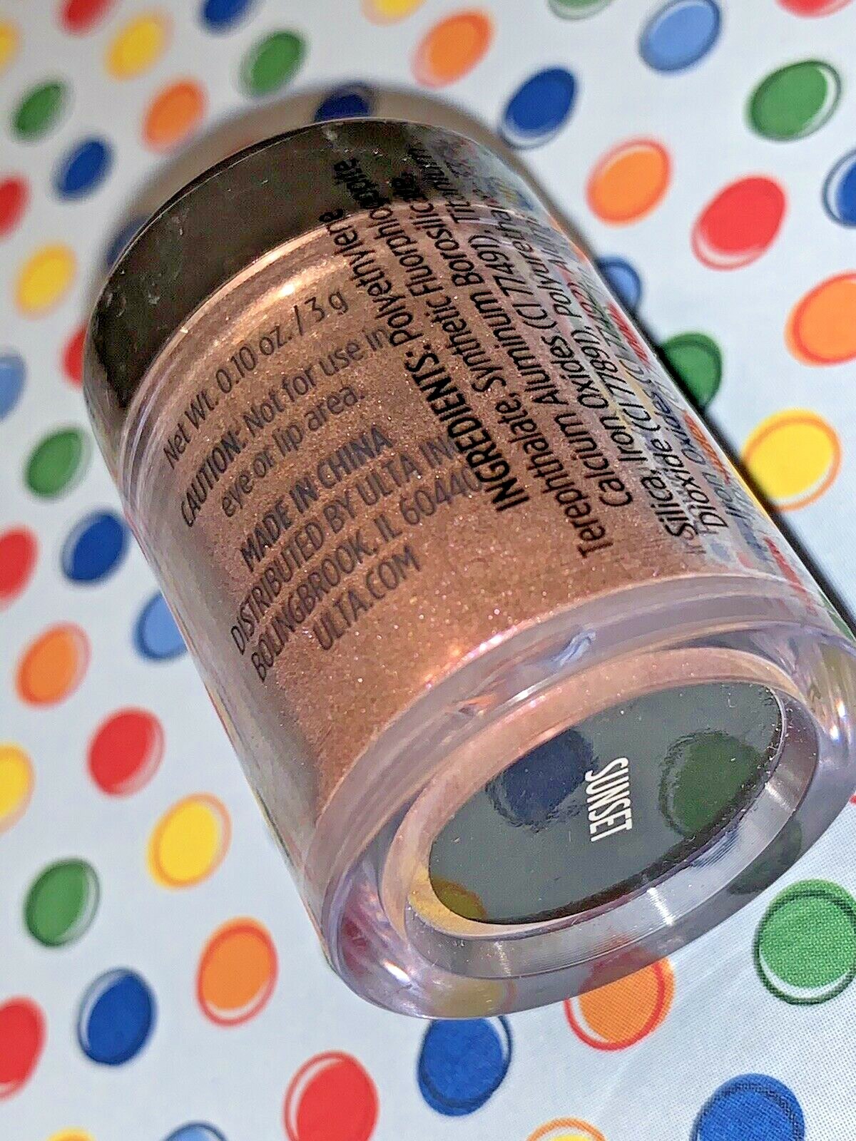 Ulta Beauty SUNSET Face & Body Glitter *GOOD PIGMENTATION/EASY TO APPLY-REMOVE