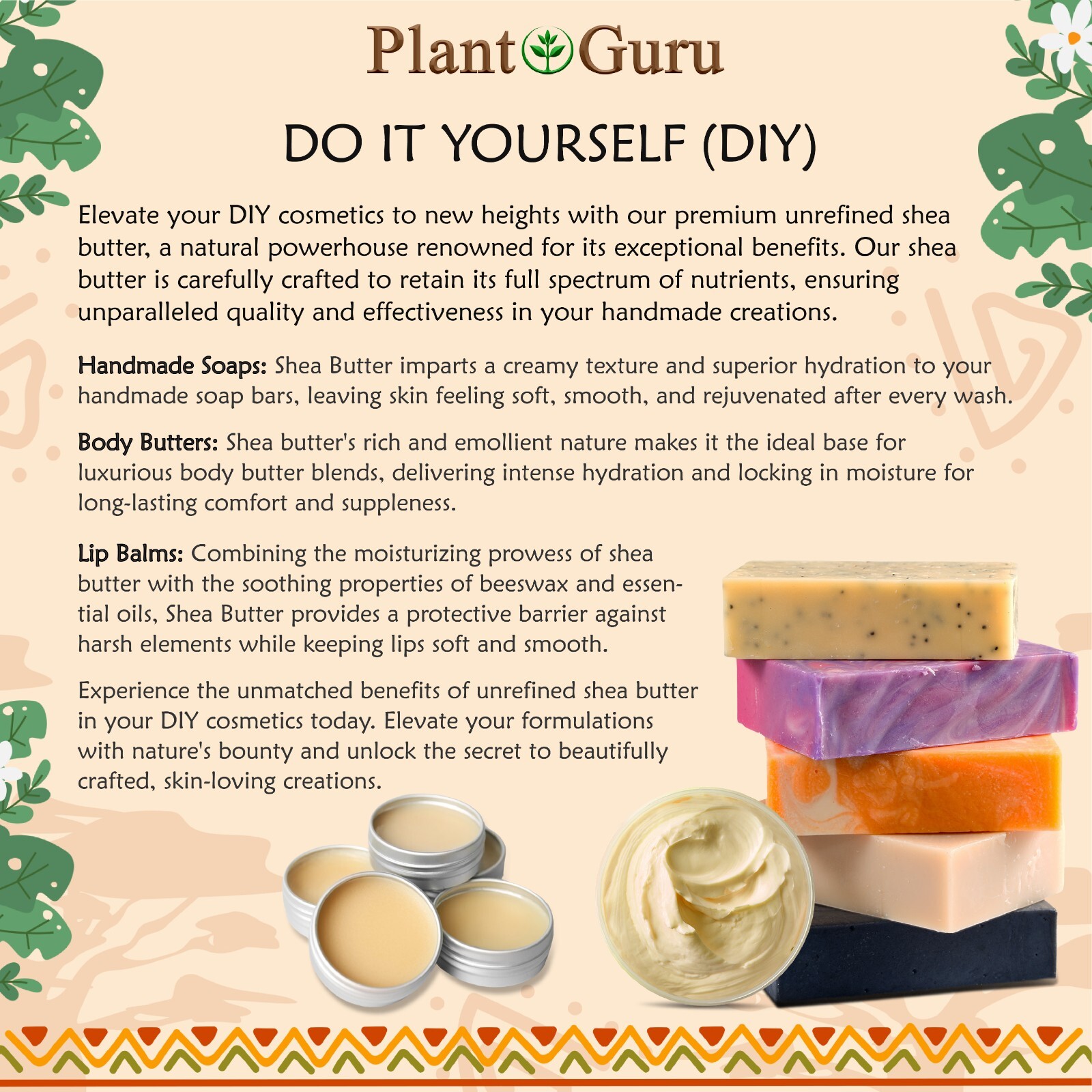 Raw African Shea Butter 100% Pure Unrefined Organic Natural Bulk Wholesale