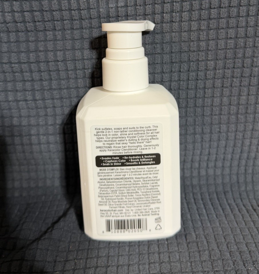 Clenditioner Co Wash Cleansing Conditioner Keratin Infused Color Safe Prevent…