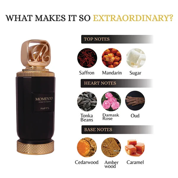 RIIFFS MOMENTO EXTRAIT DE PARFUM UNISEX 3.4 Oz / 100 ml