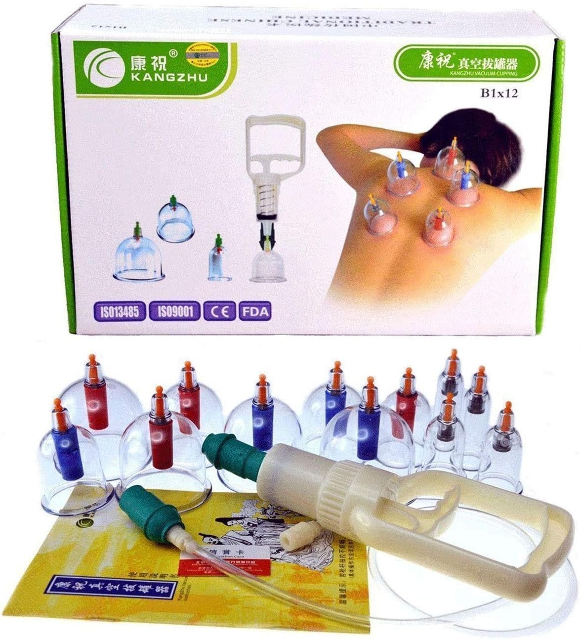 Juego de terapia de ventosas, juego de ventosas de 12-25 piezas, kit de ventosas