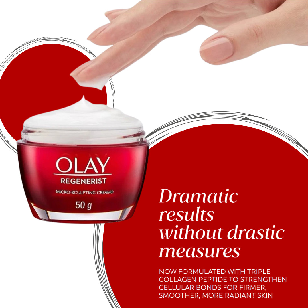 Olay Regenerist Micro-Sculpting Cream Anti Aging Moisturizer 1.7oz (50g)