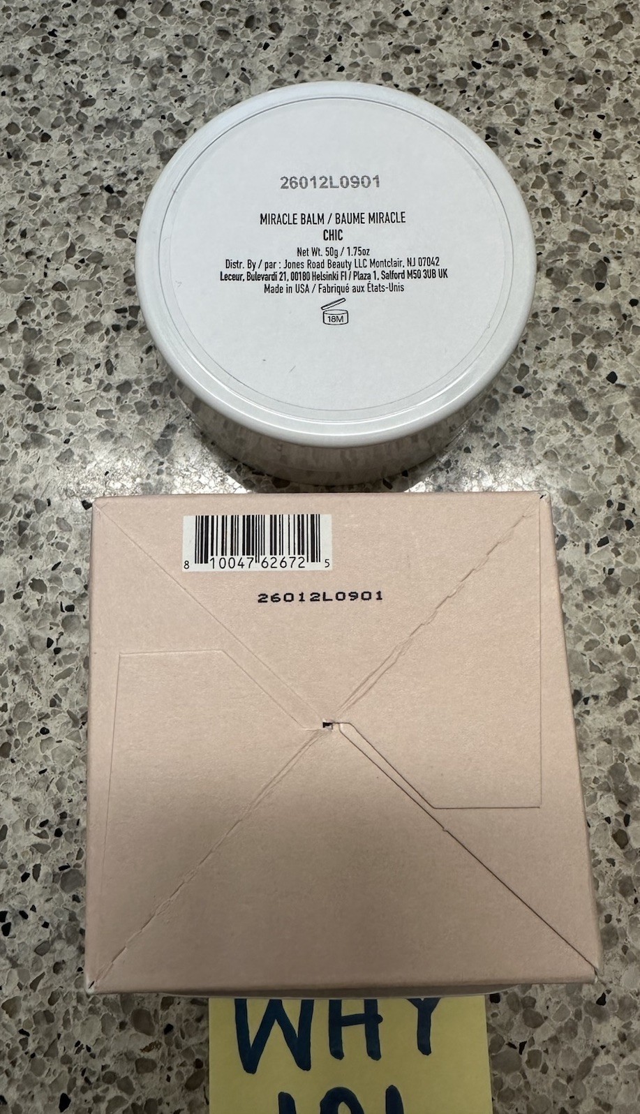 Jones Road Bobbi Brown Miracle Balm CHIC 1.75oz/50g FULL SZ NEW BOXED $38