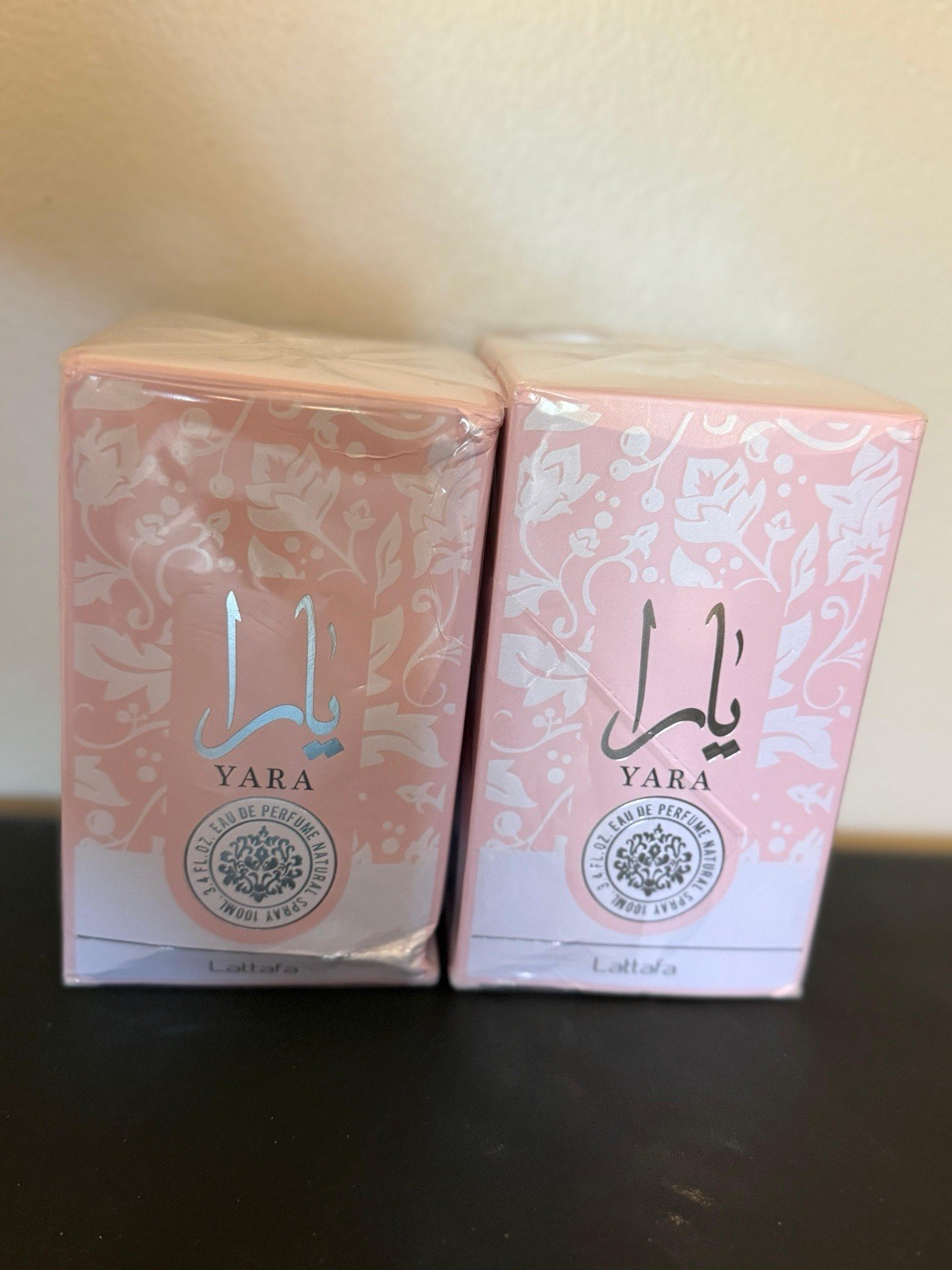 Lattafa Yara Eau de Parfum Spray, 3.4 fl oz Regular Size (2 Boxes)