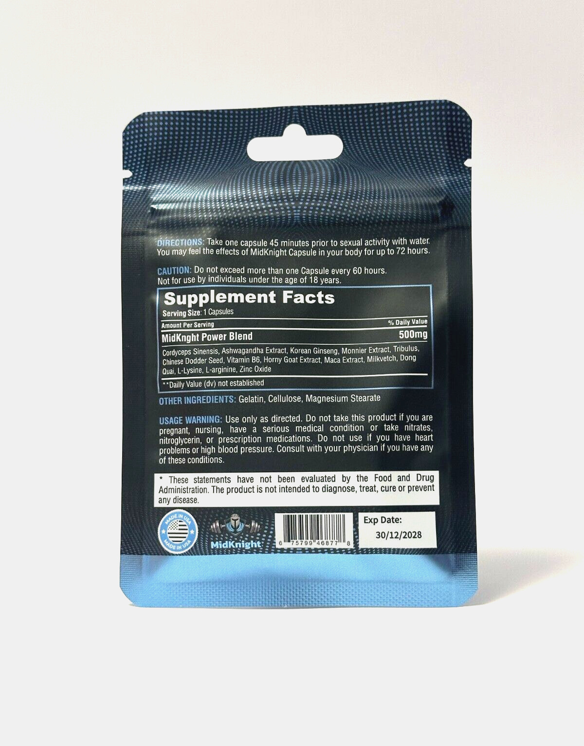 MidKnight Stamina Booster 10 Pills Money Back Guarantee
