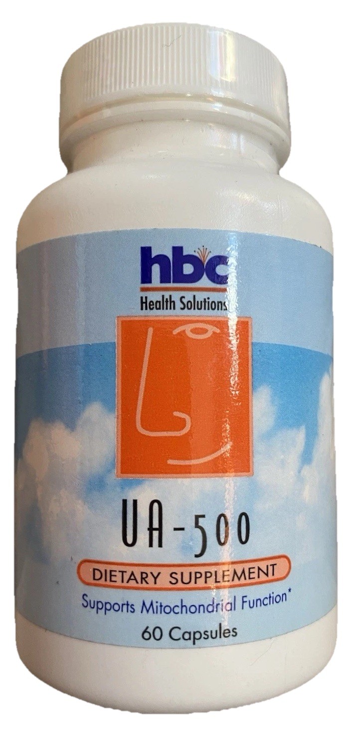 HBC UA-500 mg Idebenone Ubiquinone 60 Capsules Circulatory Cardio Mitochondrial