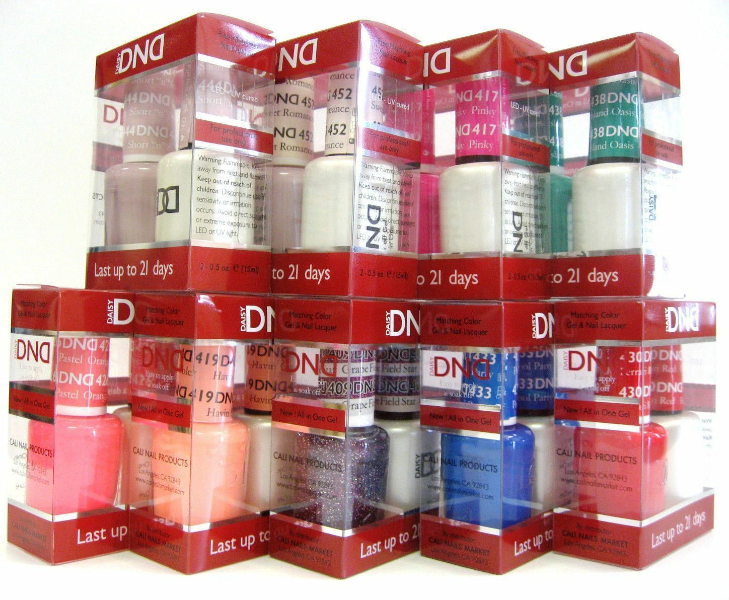 DND Gel Polish Duo Soak Off Gel & Nail Lacquer Set LED/UV .5 oz 15 ml – Pick Any