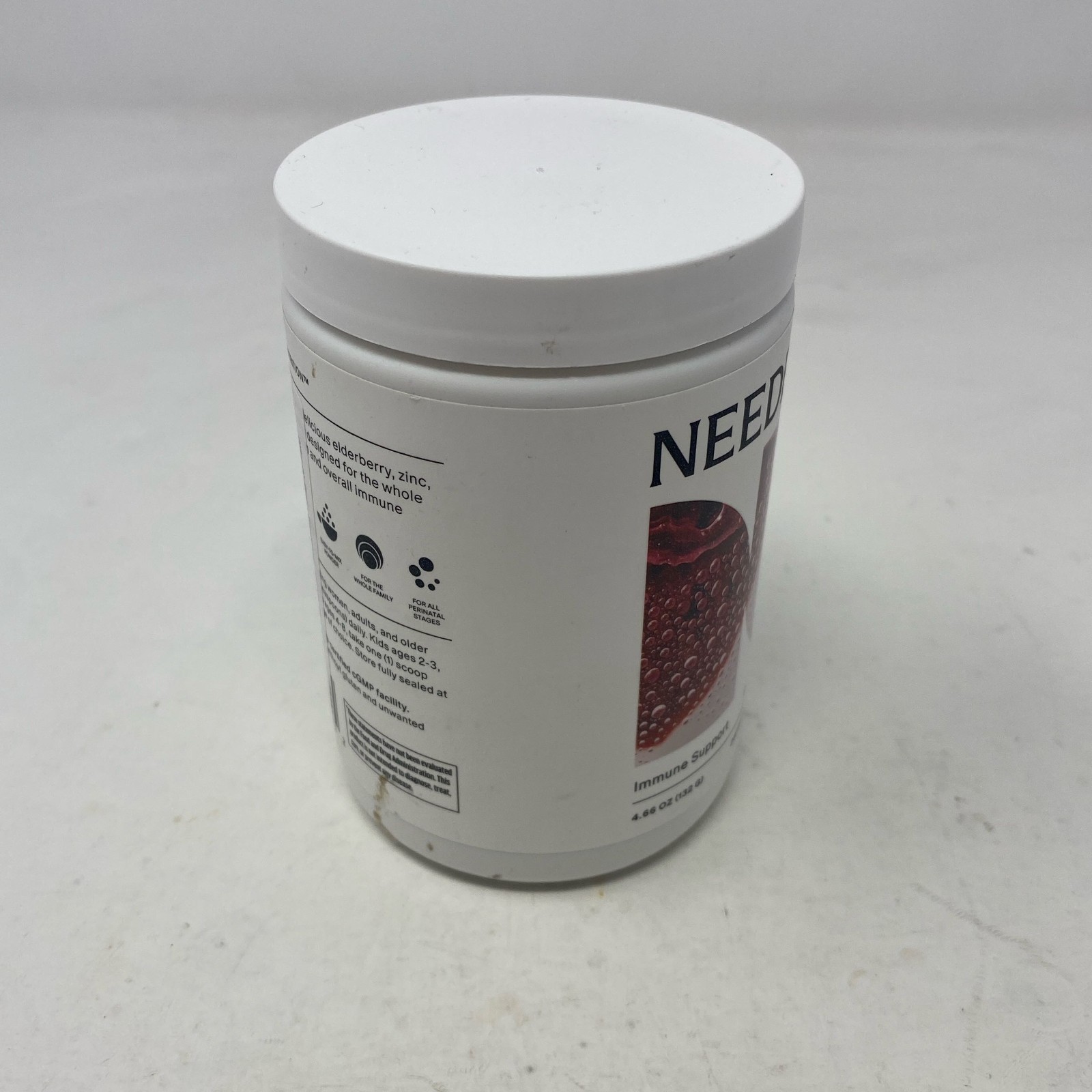 Needed Immune Support Powder, Elderberry Flavor, 4.66oz