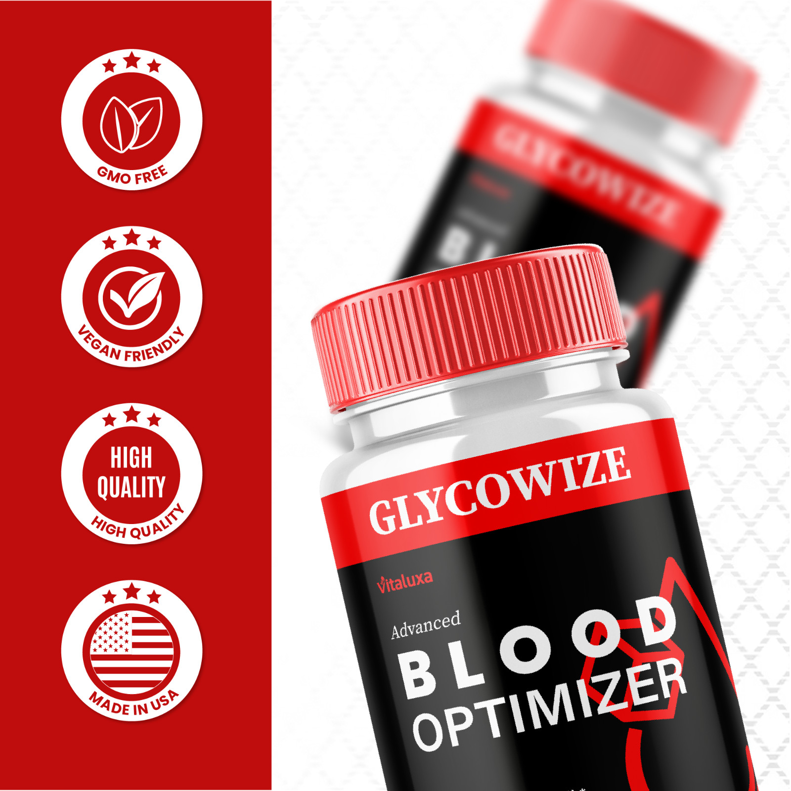 (5 Pack) Glycowize Advanced Blood Pills Natural Glycogen Support (300 Capsules)