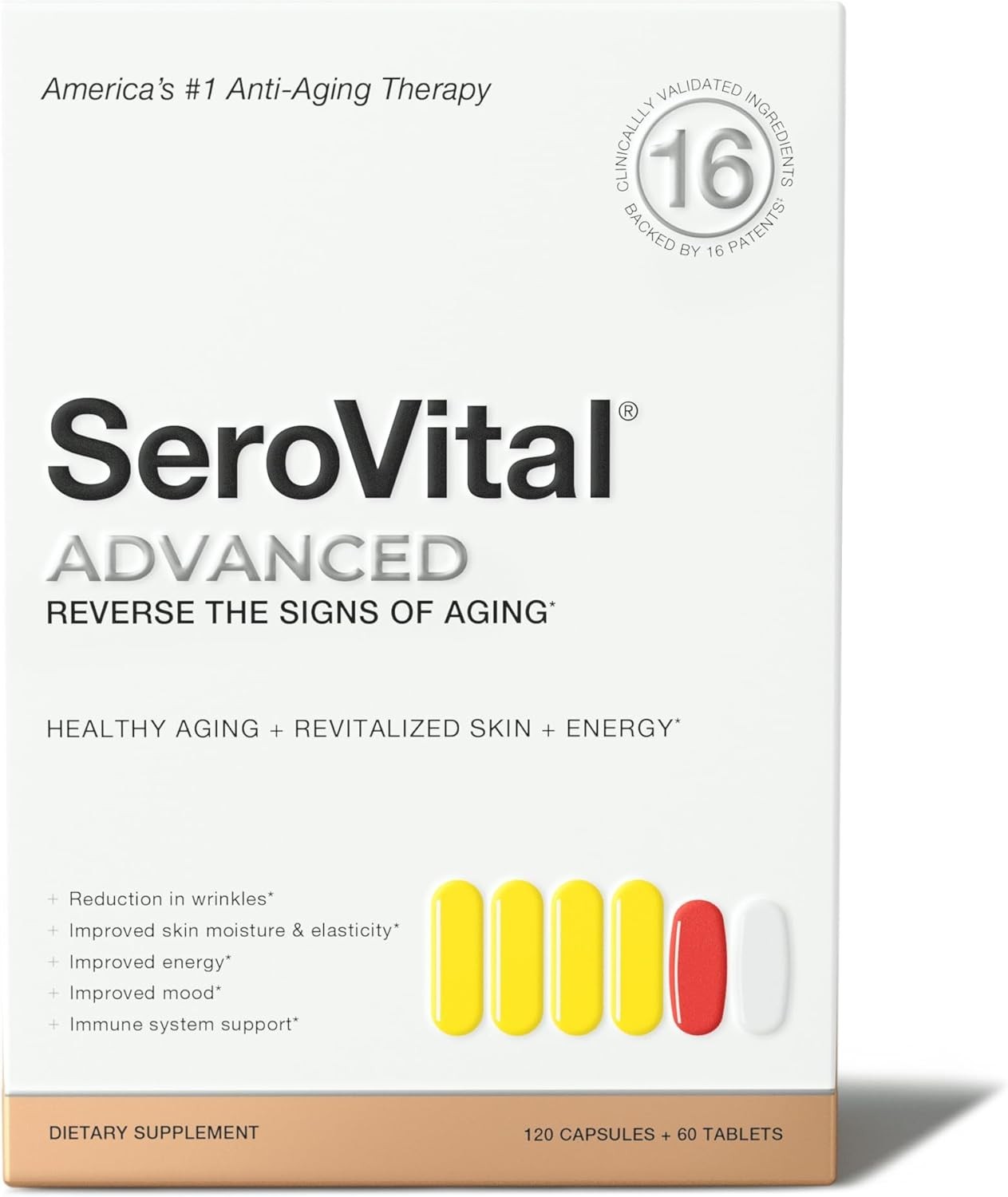 SeroVital Advanced Dietary Supplement 120 Capsules + 60 Tablets (GREI)