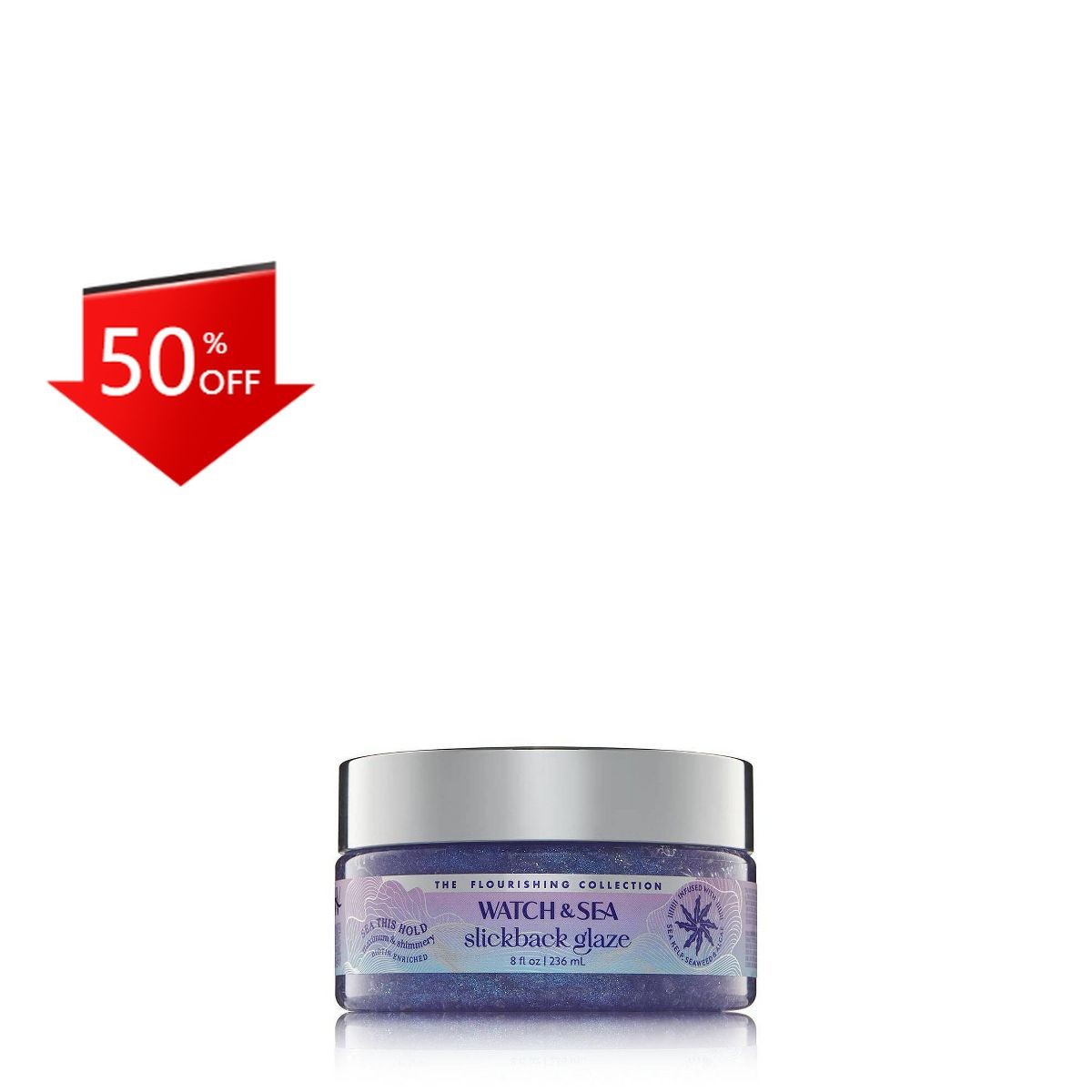 Watch & Sea This Hold Maximum & Shimmery Slickback Glaze Hair Gel – 8 fl oz