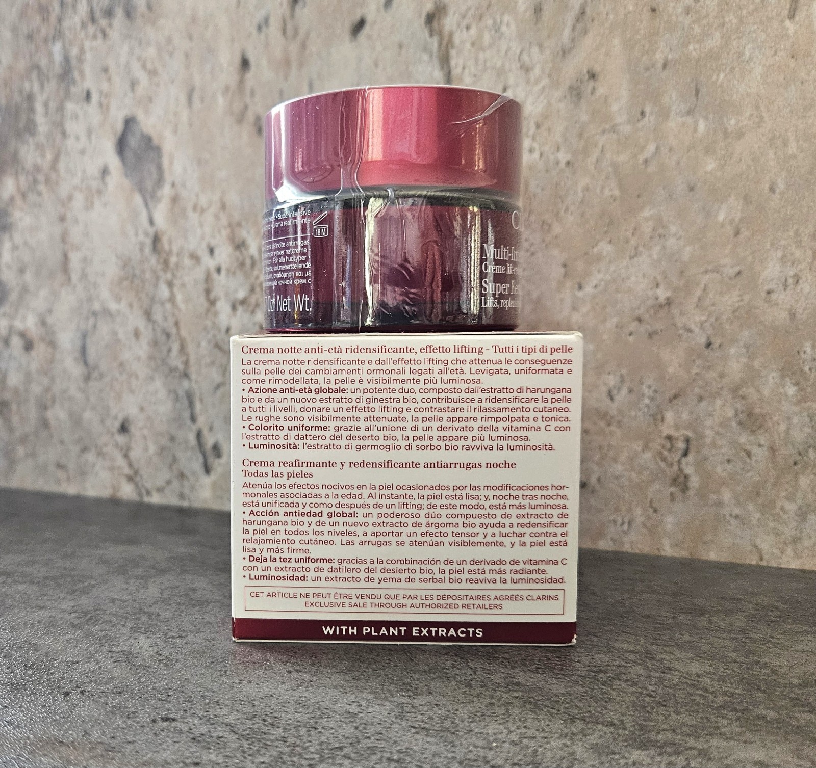 Clarins Super Restorative Night Cream All Skin Types 50 ml/1.7 oz NIB & SEALED!