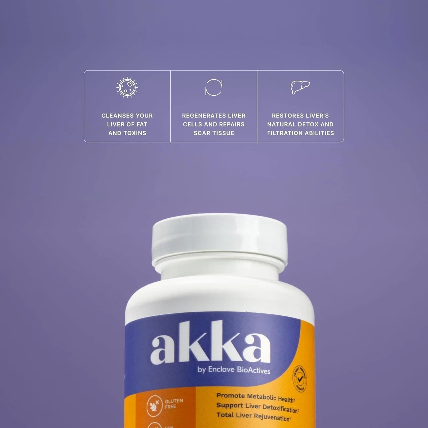 Akka Akkermansia Superbiotic 60ct Gluten Soy Dairy Free Metabolic Support Pills
