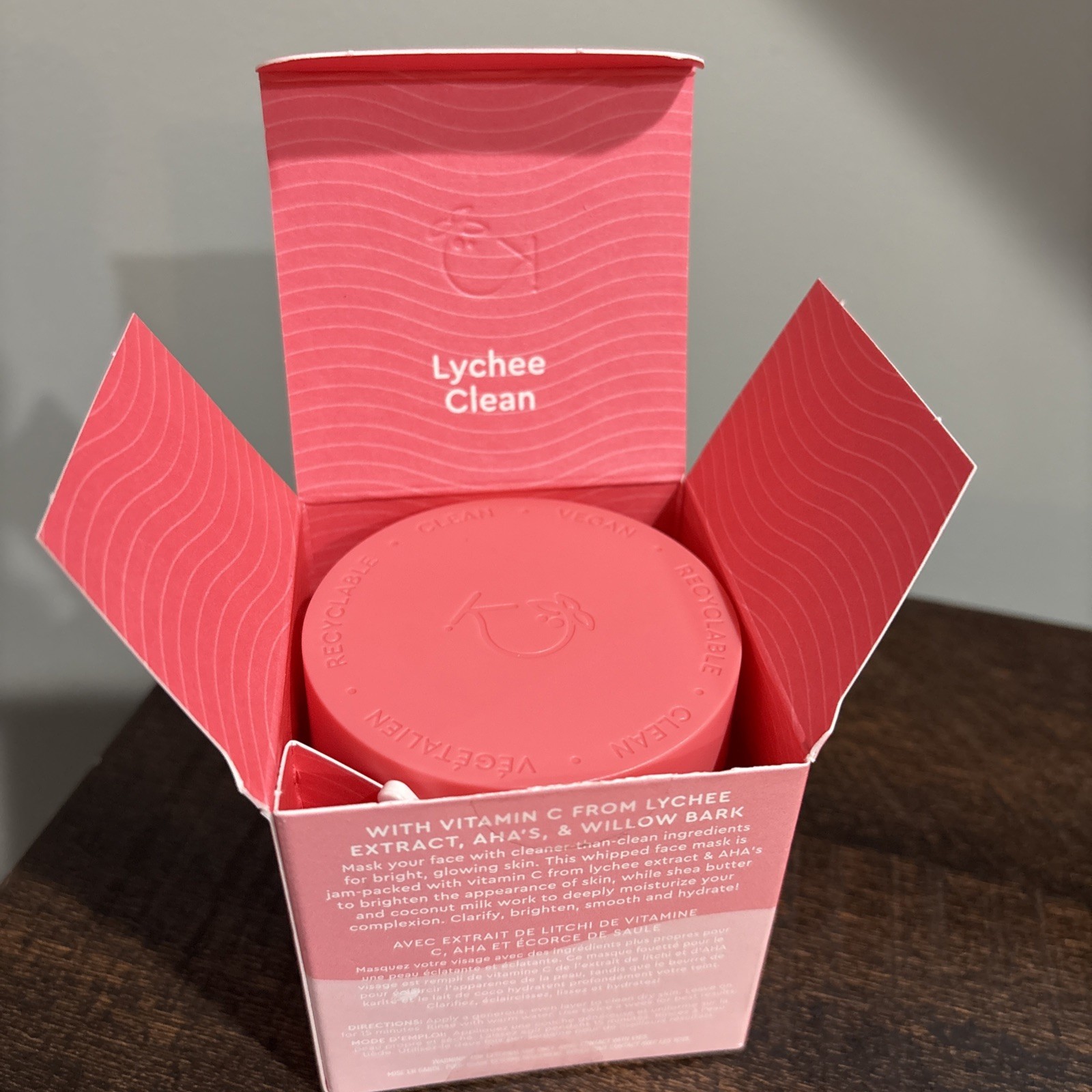Kopari Lychee Clean Vitamin C Face Mask