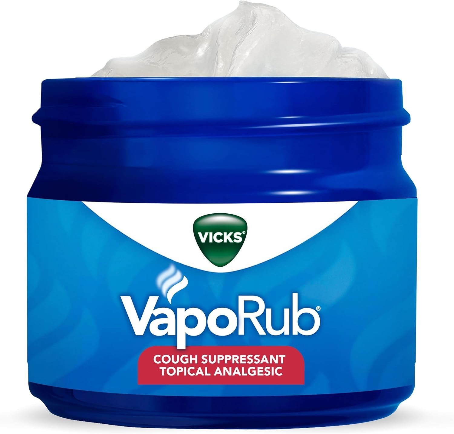 Vicks VapoRub, Original, Cough Suppressant, Topical Chest Rub & Analgesic Ointme