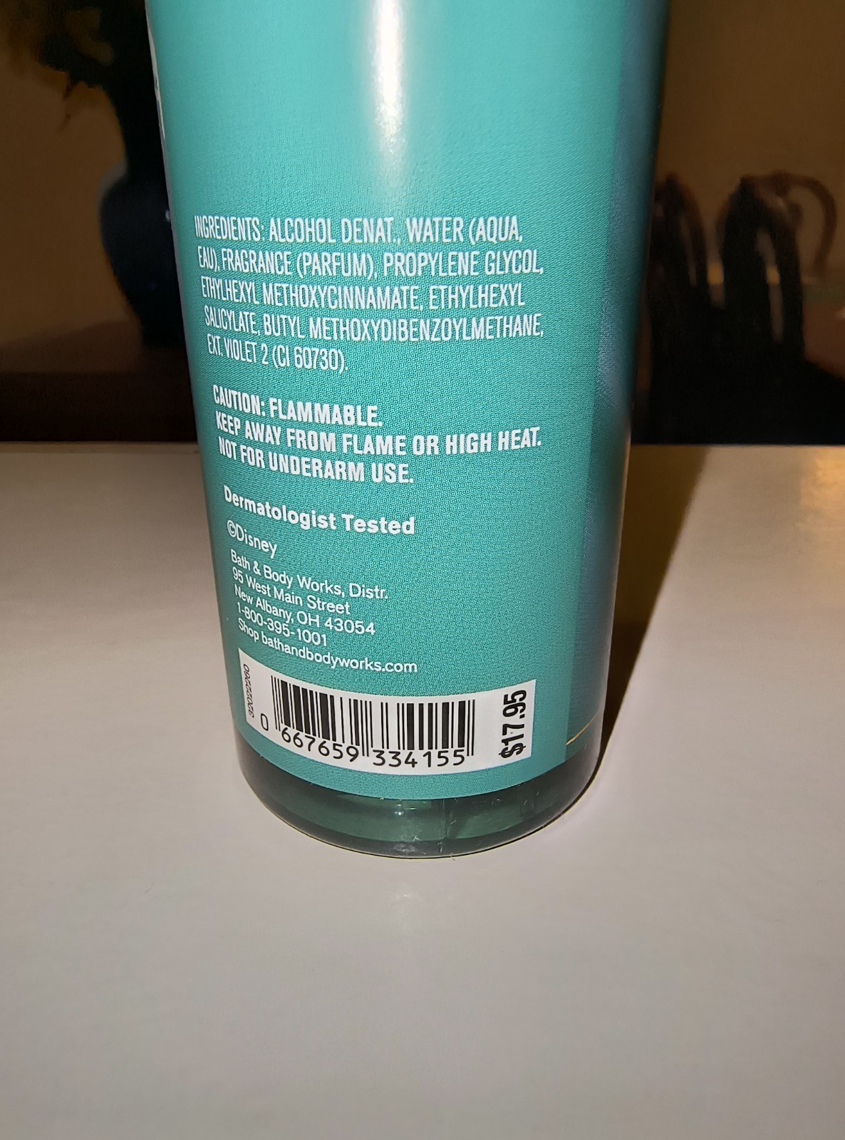 NEW Bath & Body Works Disney Princess Ariel Fine Fragrance Mist 8 Fl Oz.