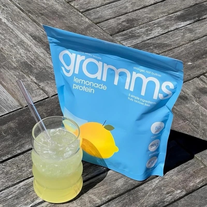 Gramms Lemon Flavor GrassFed Clear Whey Isolate Protein Powder pure protein