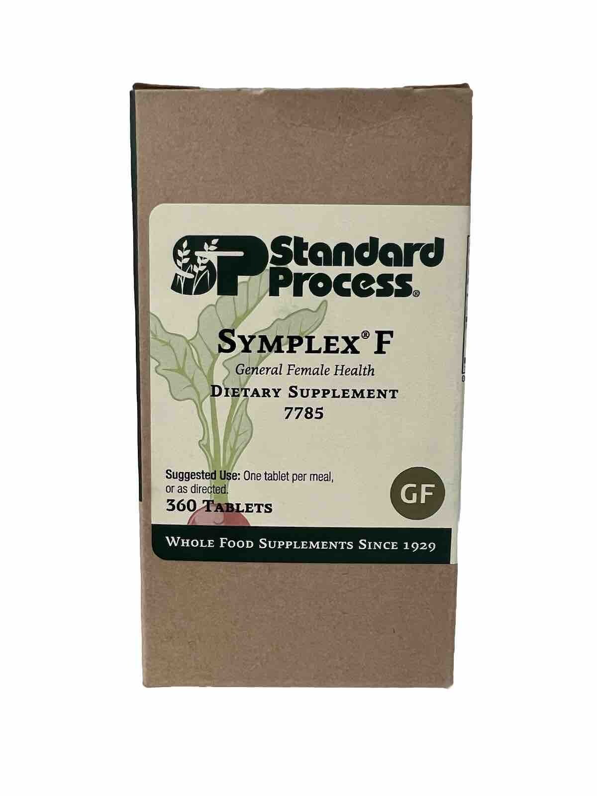 Standard Process Symplex F – 360 Tablets, Exp. 07/2026