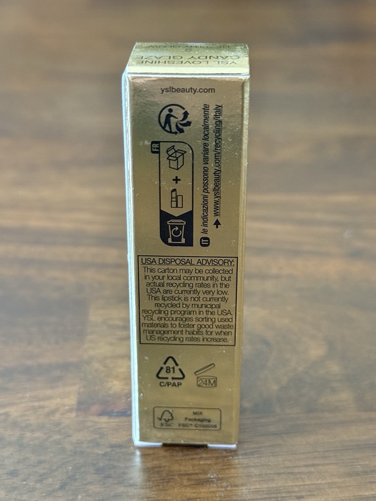 YSL Yves Saint Laurent Candy Glaze Care Balm 02 Healthy Glow Plumper Full Size