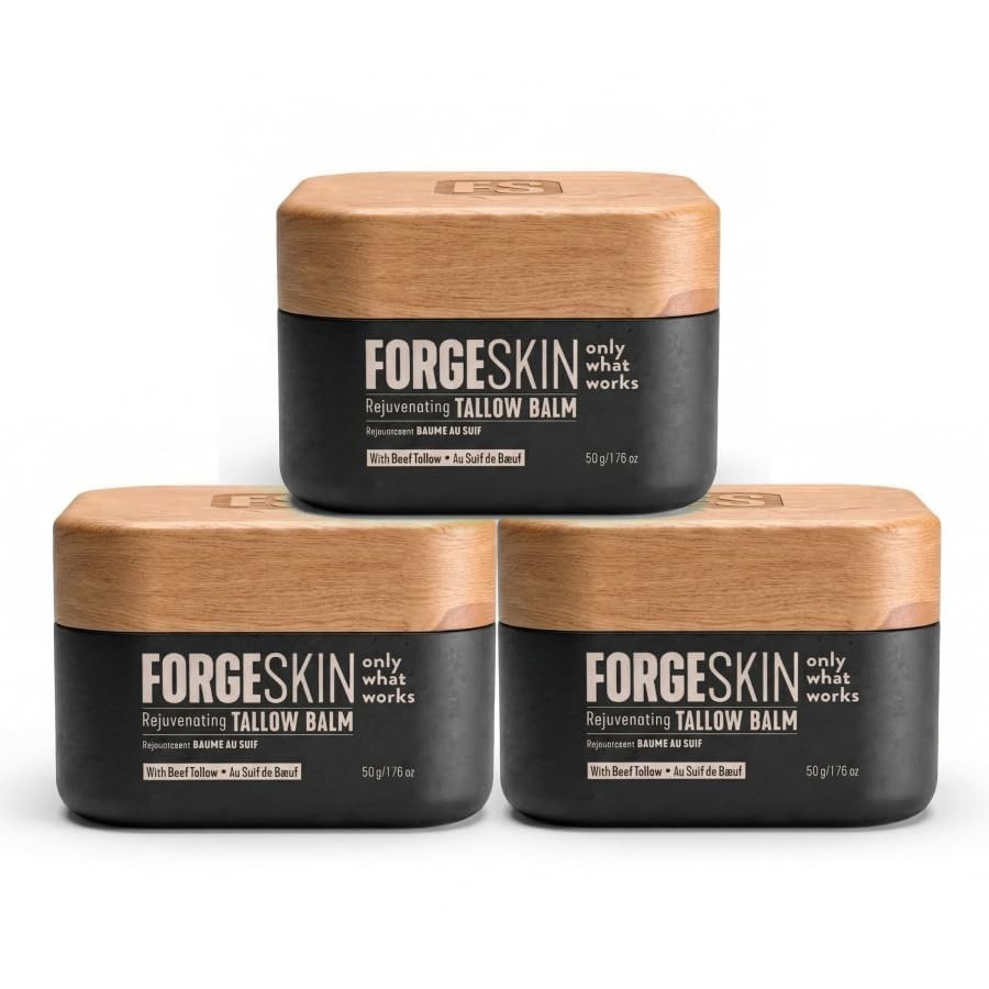 FORGE SKIN® Wrinkle Defense Beef Tallow Balm for Men [TALLOW-BASED] Moisturiz