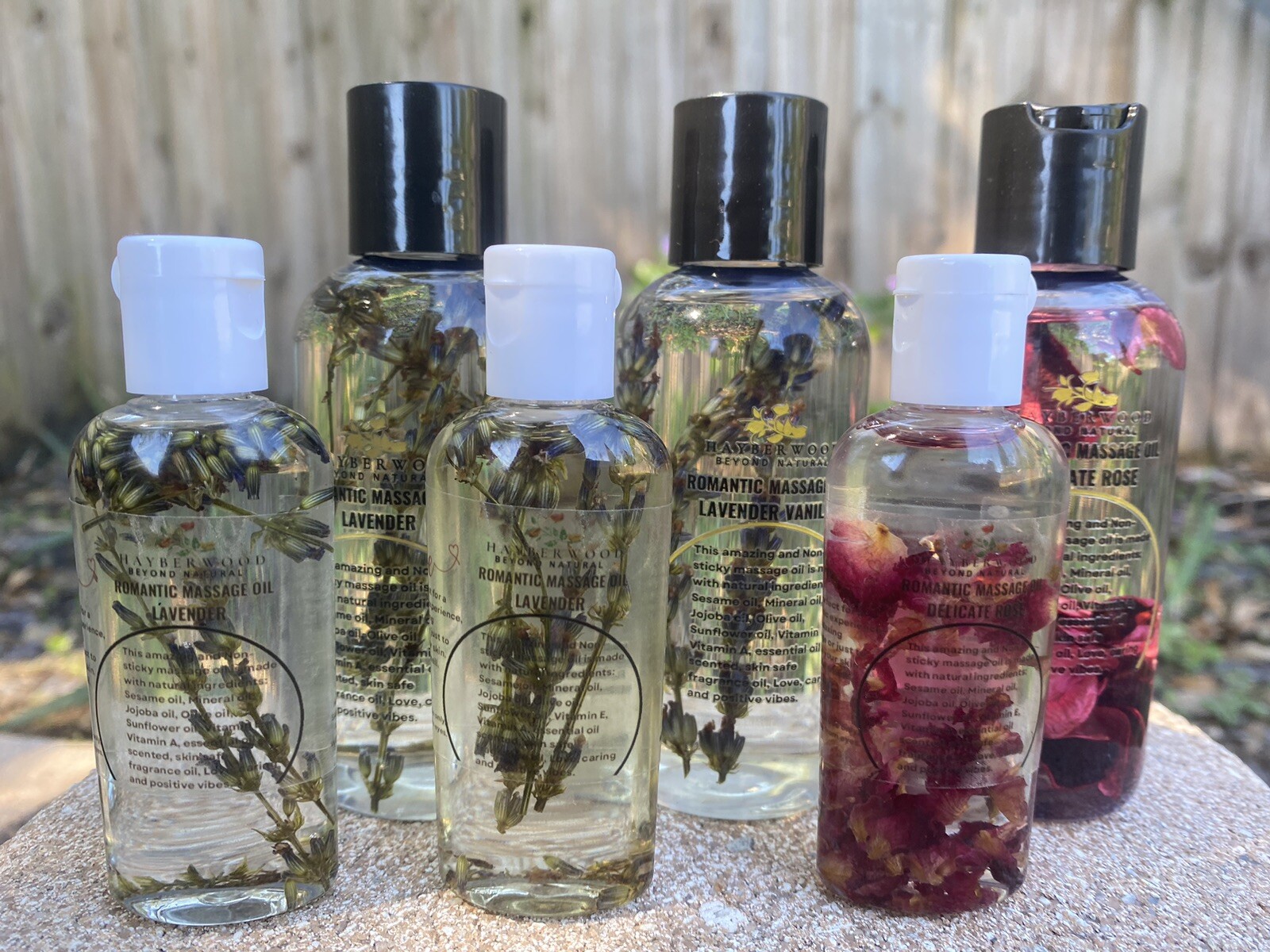 Organic Massage and Body Oil for Couples with Vitamin E and A, Non Sticky