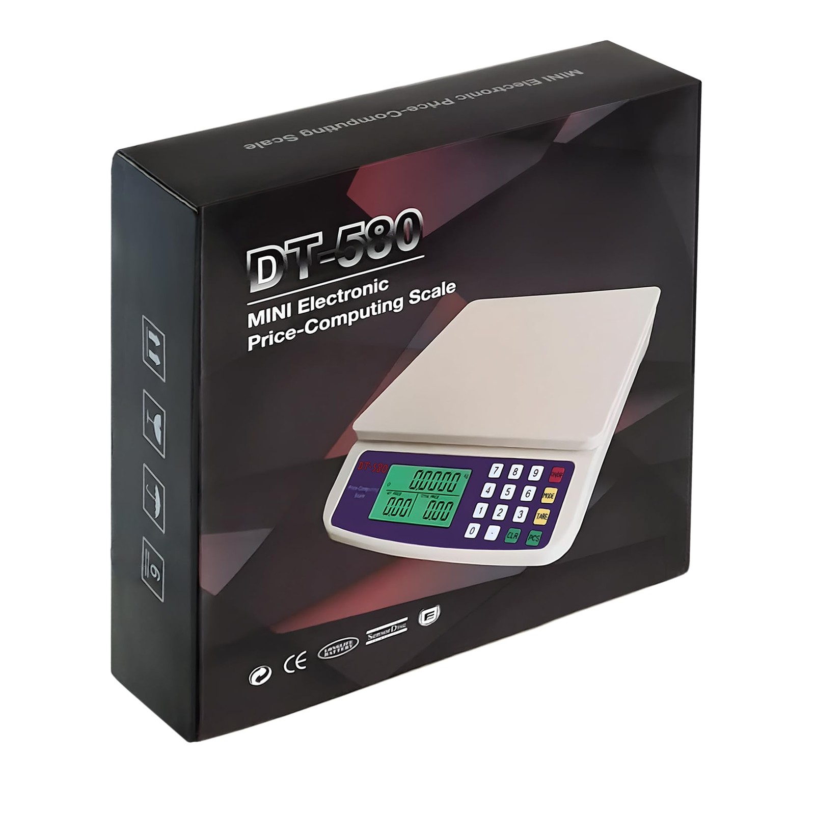 Eosphorus Commercial Weight-Price Scale 40kg / 1g, Letter Paper Size, White