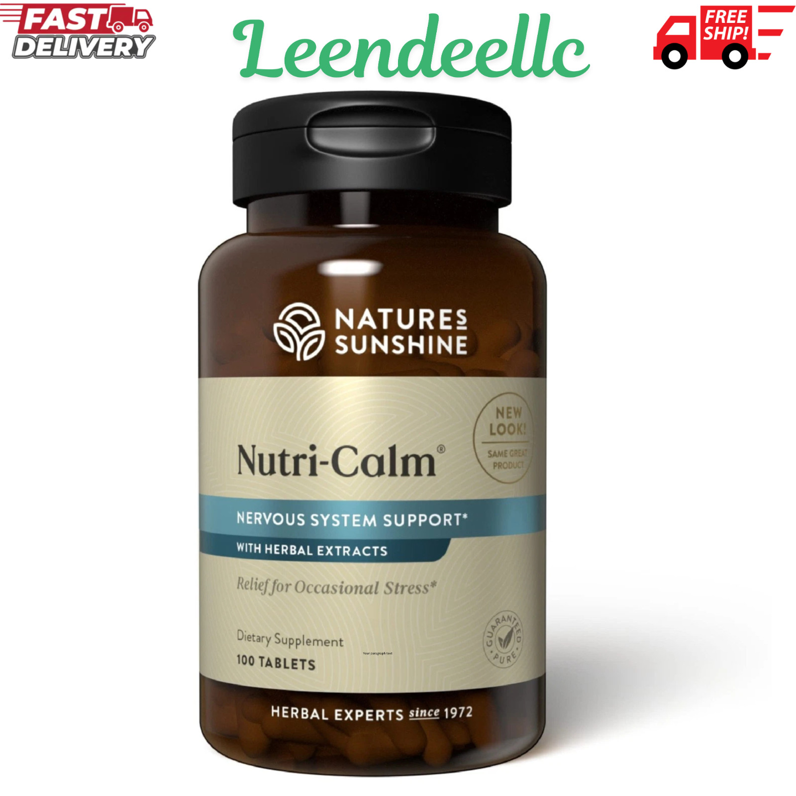 Nature’s Sunshine Nutri-Calm, Nervous System Support – 100 Count