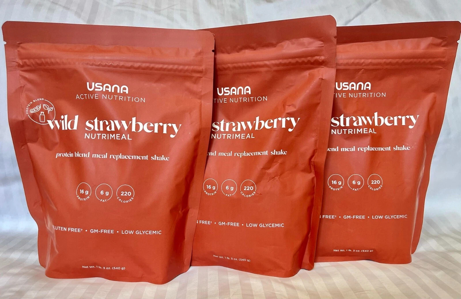 USA..NA Strawberry Nutrimeal (9 servings per pack 540gram) (3pack)EXP 2028