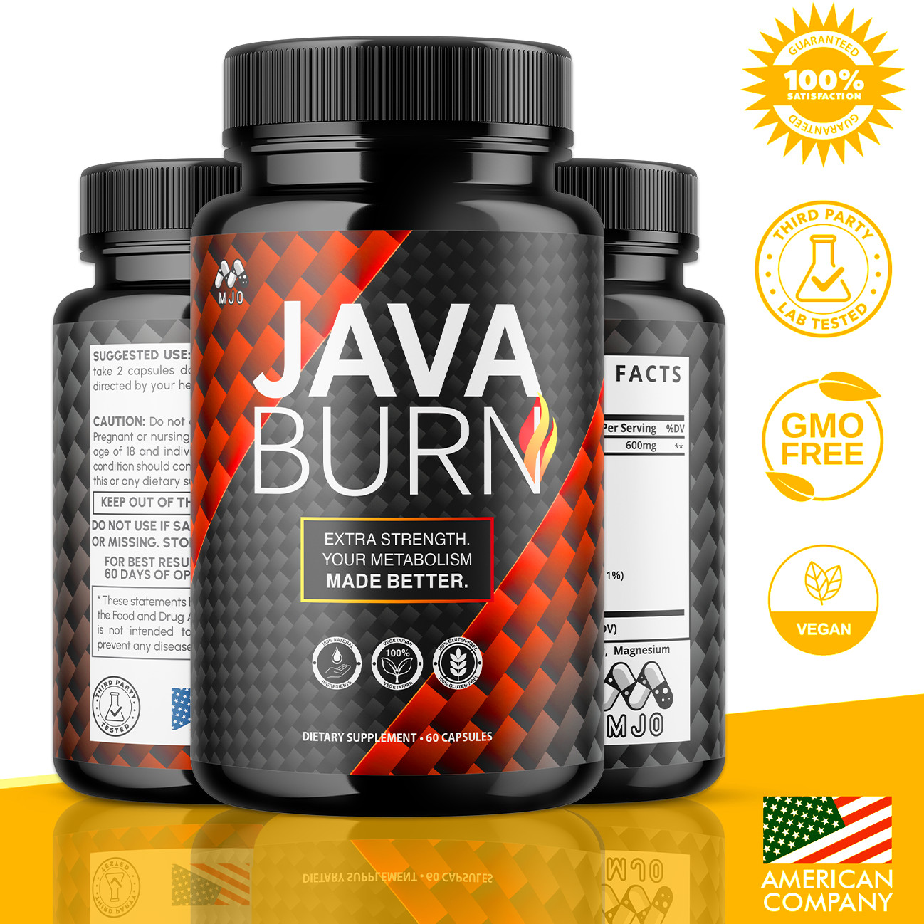 (5 Pack) Javaburn Advanced Support Maximum Strength Formula Java Burn 300 Caps