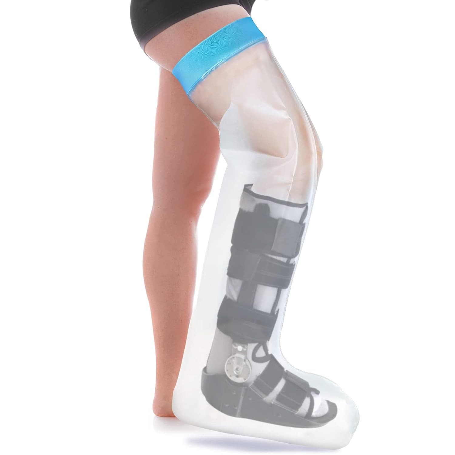 Adult Extra Large Leg Cover Protector for Shower-Reusable, Waterproof Cast Cover