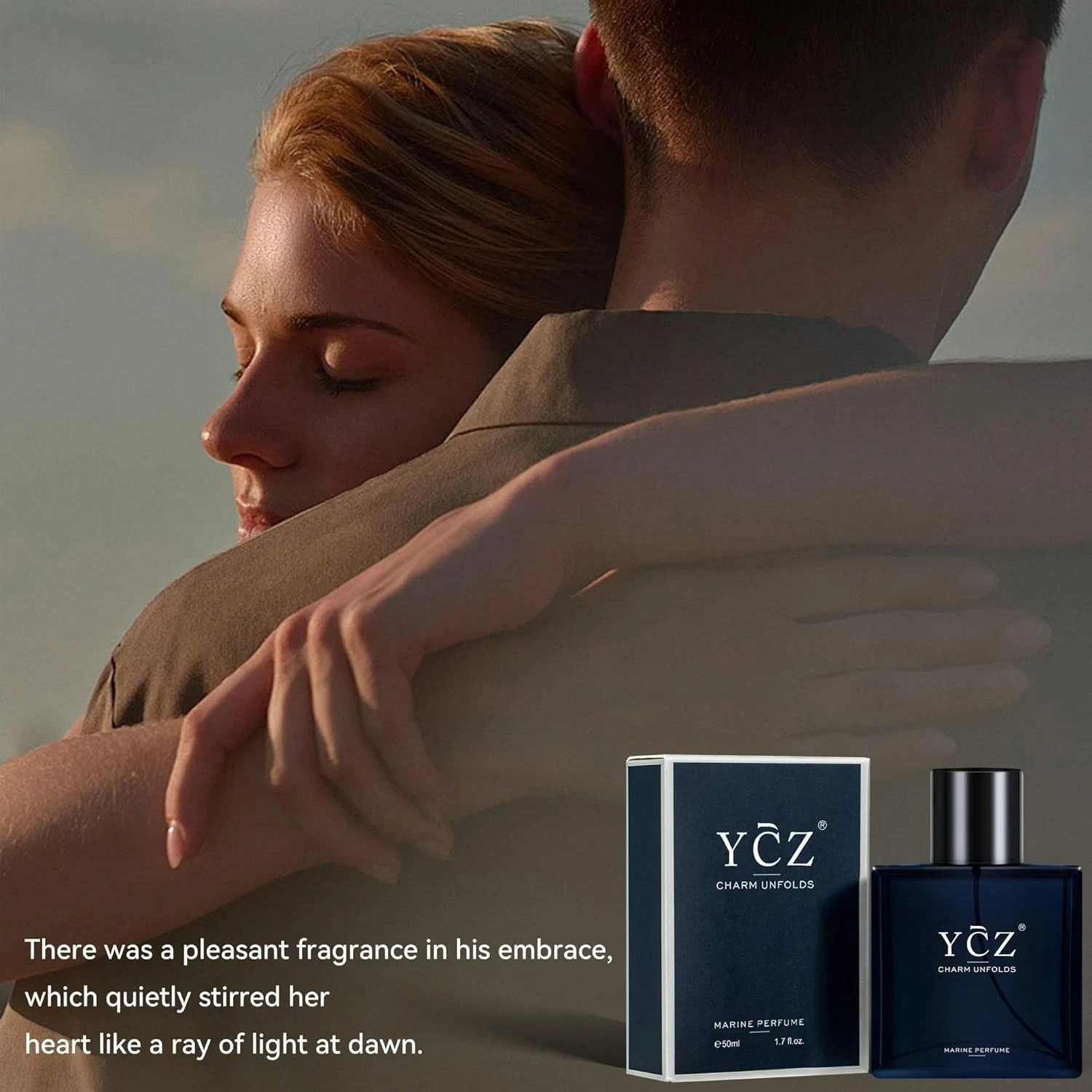 Ycz Charm Unfolds Marine Perfume for Men Long Lasting Fragrance Gift 1.7oz(50ml)