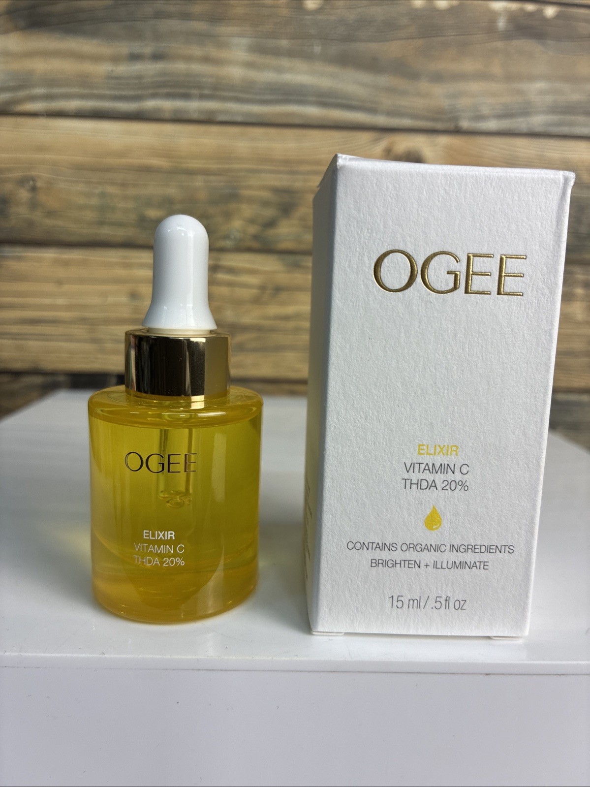 Brand New In Box Ogee Vitamin C THDA 20% Elixir – 0.5 fl oz ( Yellow Bottle )