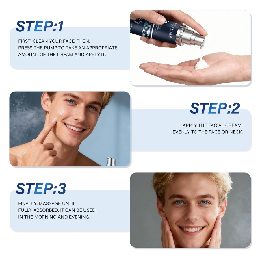 3X Particle Face Cream Men 6 in 1 Anti-Aging Cream Fights Eye Bags Dark Spots~🔥