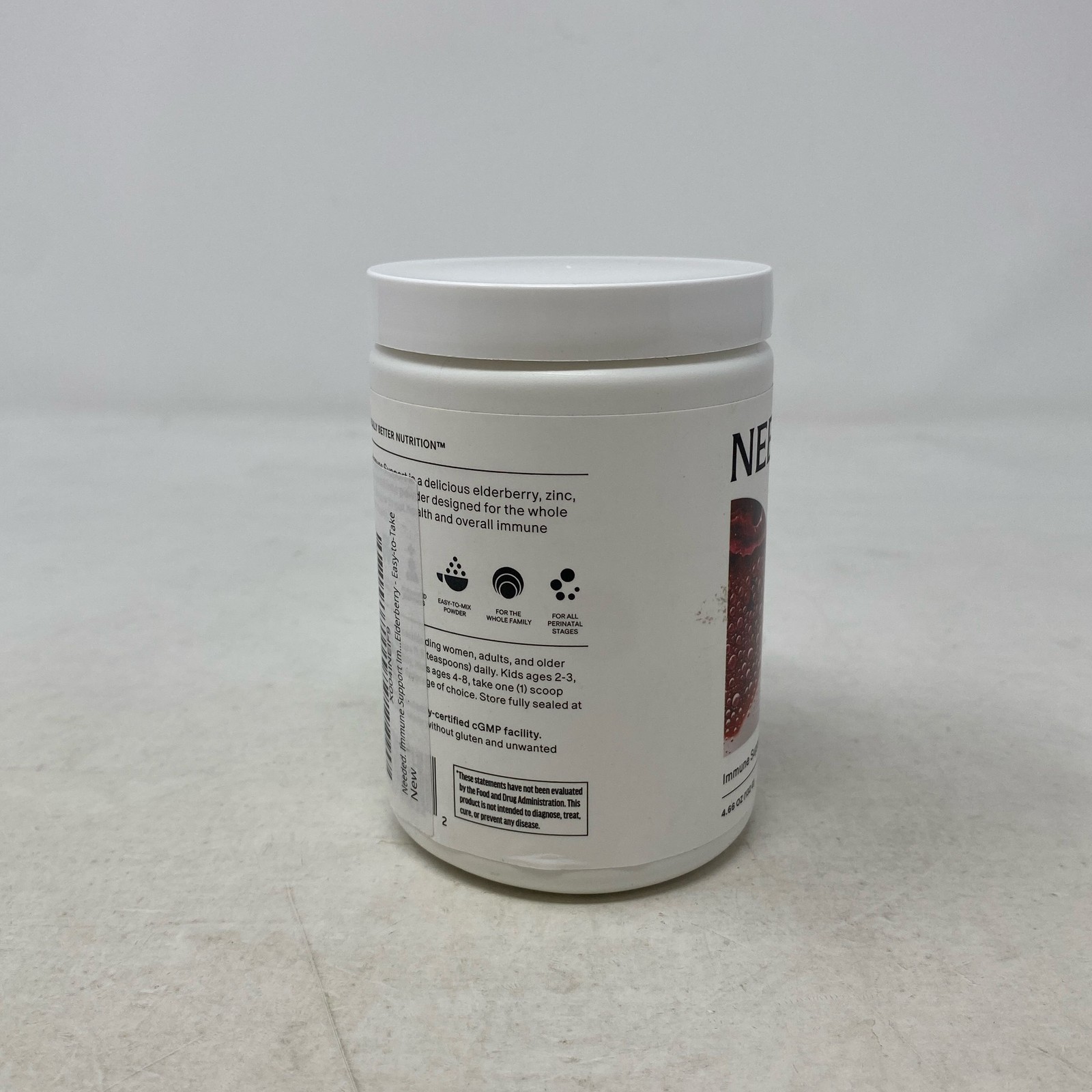 Needed Immune Support Powder Elderberry 4.66 oz (132g)