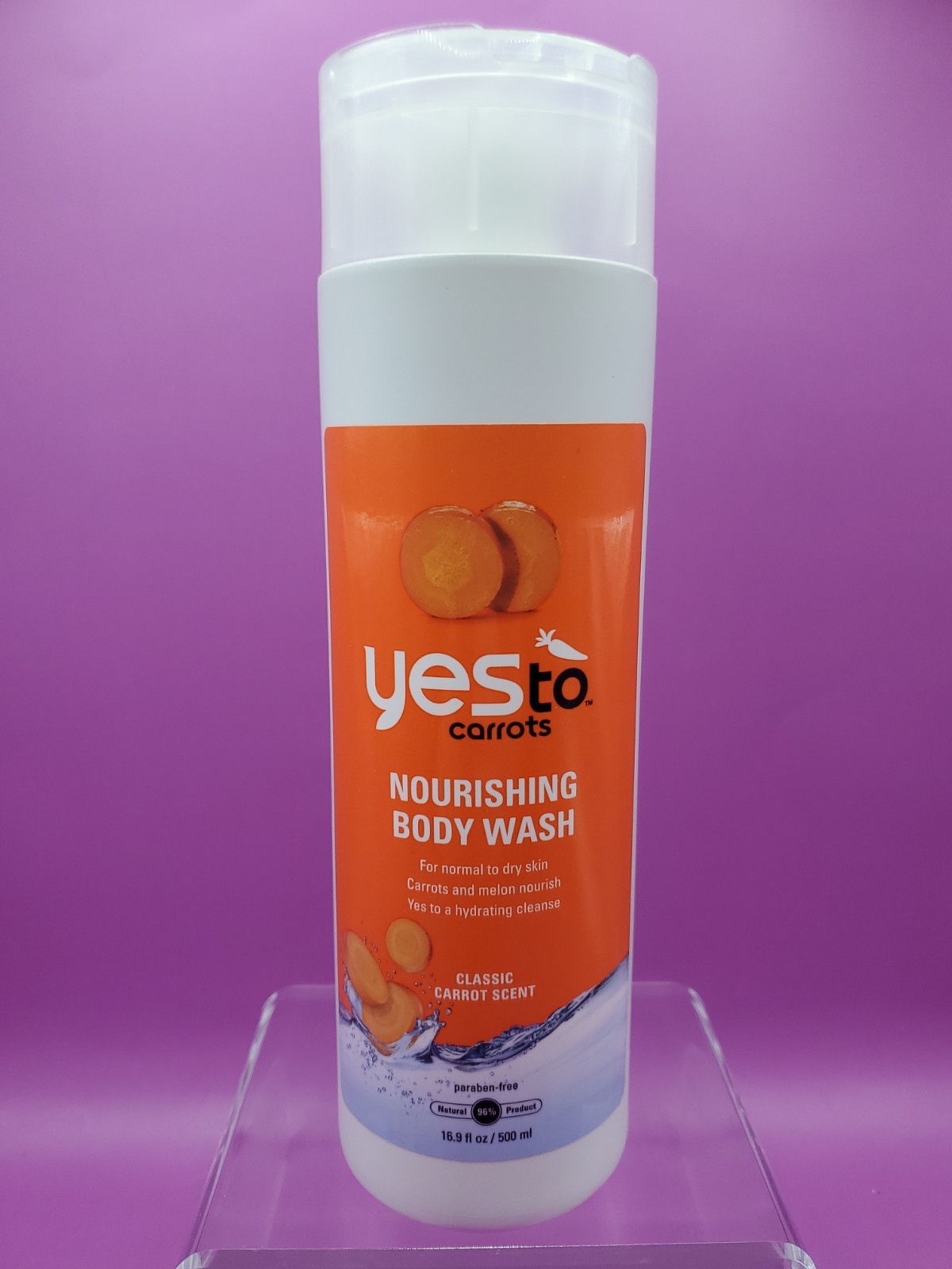 Yes To Carrots Nourishing Body Wash Normal To Dry Skin Carrot Scent 16.9oz New
