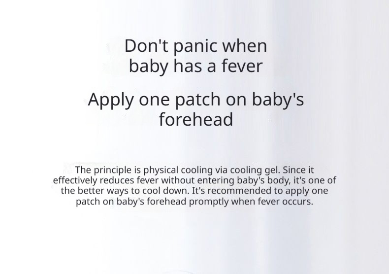 Fever Cooling Patch 100 Pack 8hrs Cooling Gel Sheets for Children Headache Reli