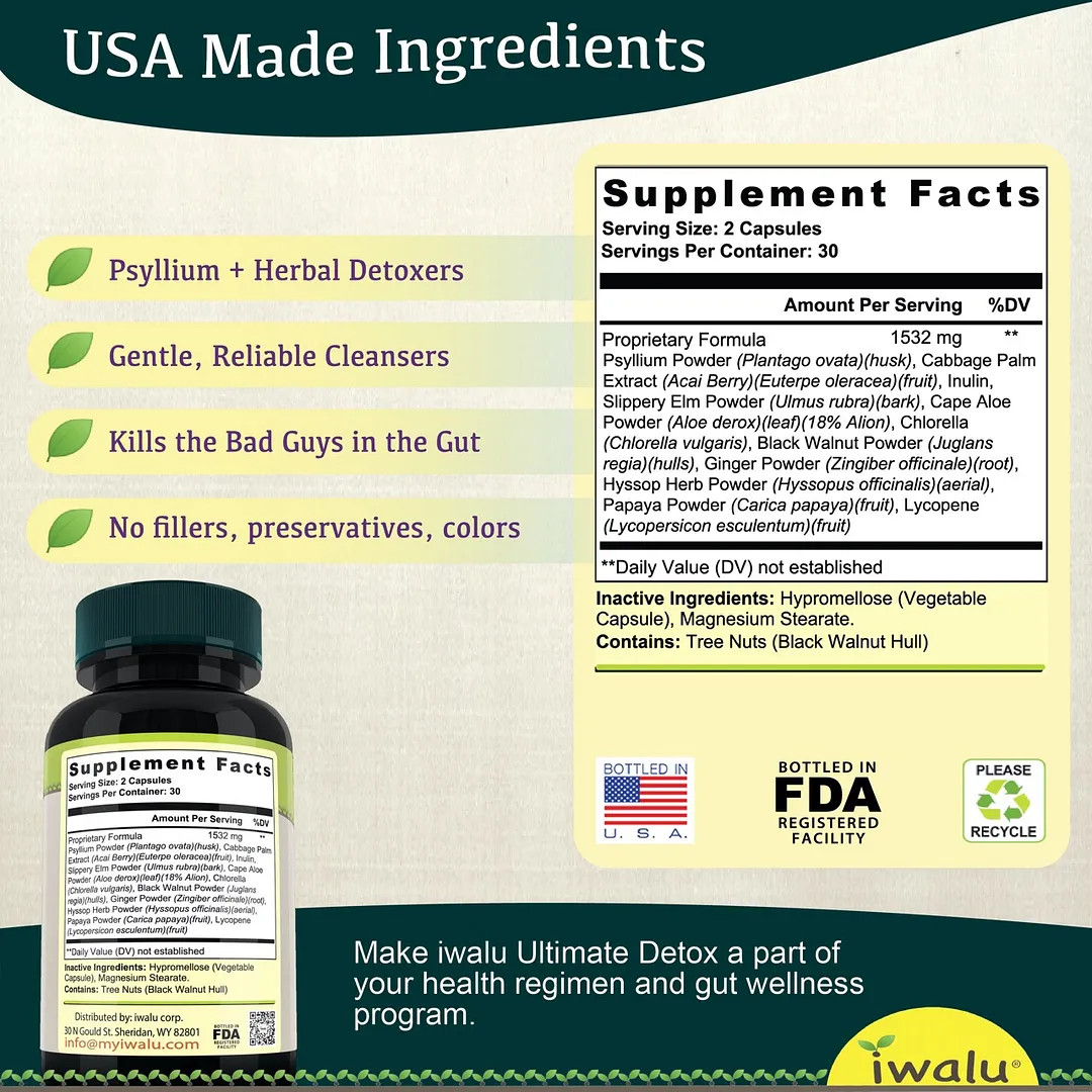 3 Day Detox | Best Supplement Capsule Pill Men Women FREE SHIP